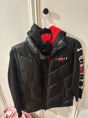 Jordan Black Jacket with Red Interior